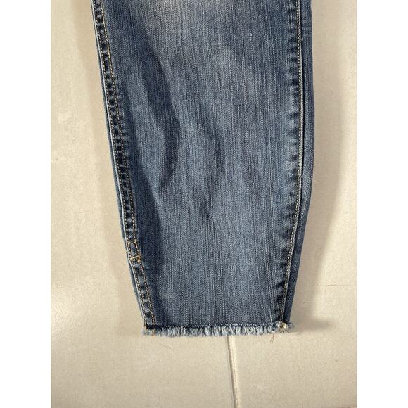 Torrid Ultra Skinny Jeans Distressed Cut Off Frayed Stretch - Picture 7 of 13